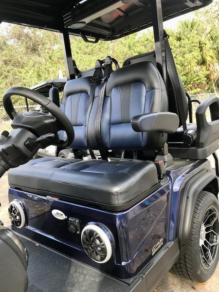 2025 Evolution D5 Ranger 2+2 Plus Mediterranean Blue | Cart with CarPlay - Image 4