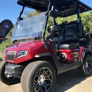 2025 Evolution D5 Ranger 2+2 Plus Flamenco Red | Cart with CarPlay
