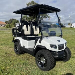 2025 Evolution D5 Ranger 2+2 Pearl White | 4-Seater Luxury Golf Cart