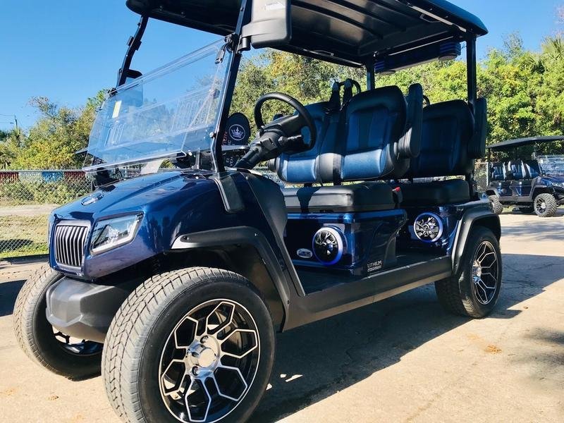 2025 Evolution D5 Ranger 4 Plus Mediterranean Blue | Cart with CarPlay