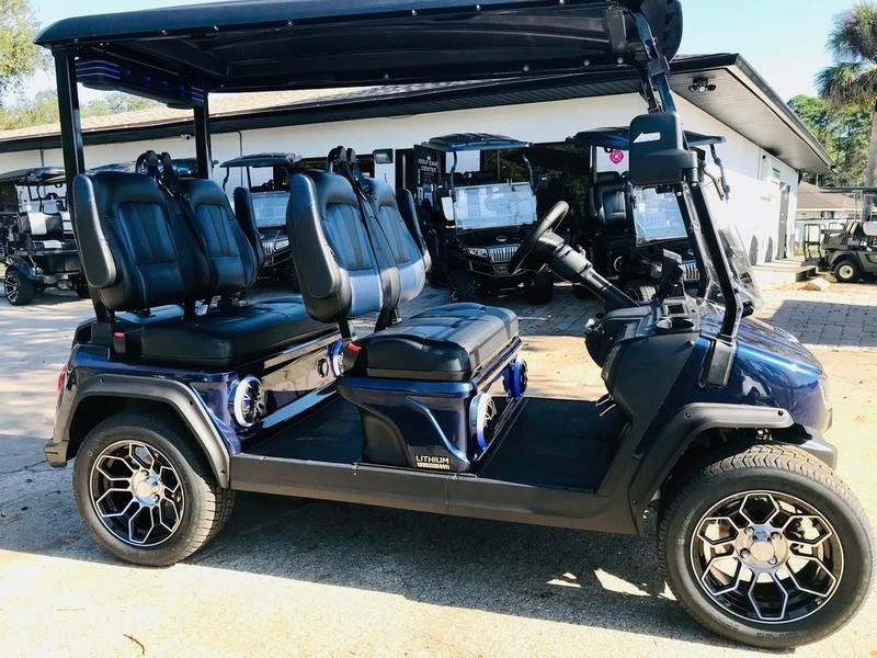 2025 Evolution D5 Ranger 4 Plus Mediterranean Blue | Cart with CarPlay - Image 4