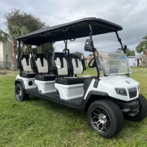 2025 Evolution D5 Ranger 6 Pearl White | 6-Seater Luxury Golf Cart