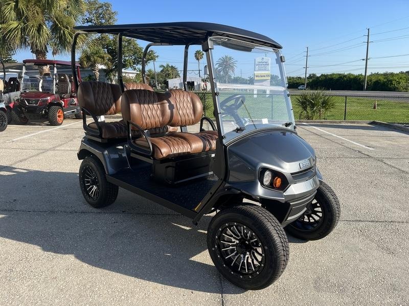 2025 E-Z-GO Liberty ELiTE Lithium PTV | Metallic Charcoal | 4 Forward-Facing Seats Sale!