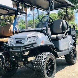 2026 Club Car Onward Lifted 4-Passenger Gas Golf Cart | Signature Silver | All-Terrain Power!