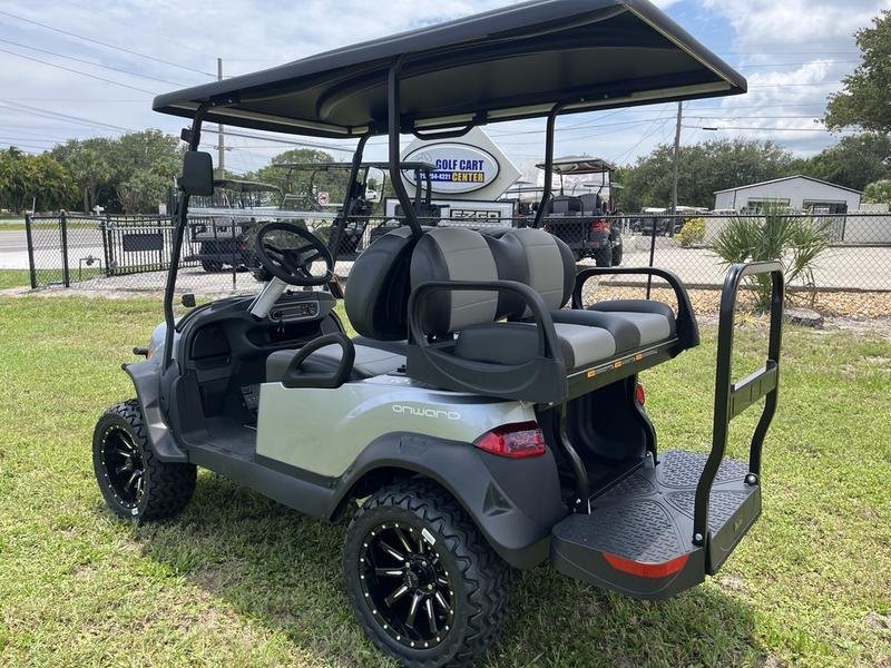 2026 Club Car Onward Lifted 4-Passenger Gas PTV | Metallic Signature Silver | Unlimited Range Sale! - Image 4