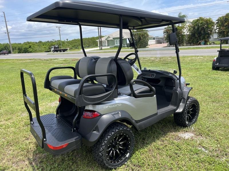 2026 Club Car Onward Lifted 4-Passenger Gas PTV | Metallic Signature Silver | Unlimited Range Sale! - Image 3