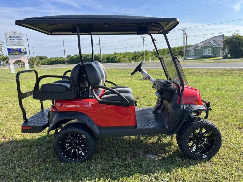2026 Club Car Onward Lifted 4-Passenger Gas Golf Cart | Rally Red | All-Day Range & Power! - Image 4