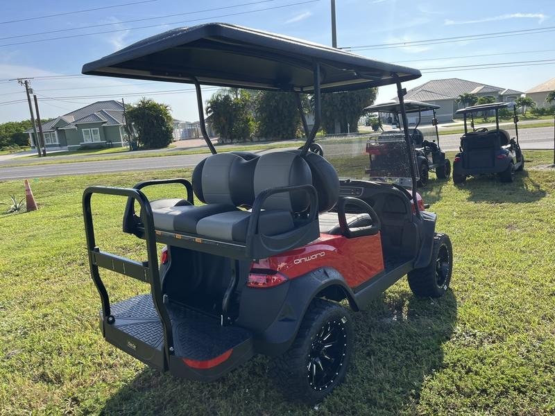 2026 Club Car Onward Lifted 4-Passenger Gas Golf Cart | Rally Red | All-Day Range & Power! - Image 2