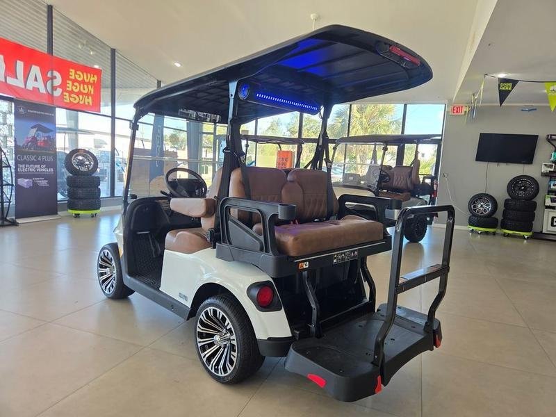 2026 E-Z-GO RXV 4 Touring STL ELiTE Lithium | Lifted PTV in Bright White | Premium Electric Sale! - Image 5