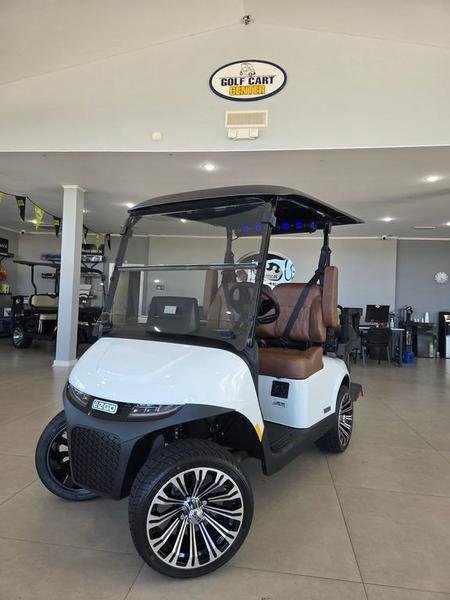 2026 E-Z-GO RXV 4 Touring STL ELiTE Lithium | Lifted PTV in Bright White | Premium Electric Sale!
