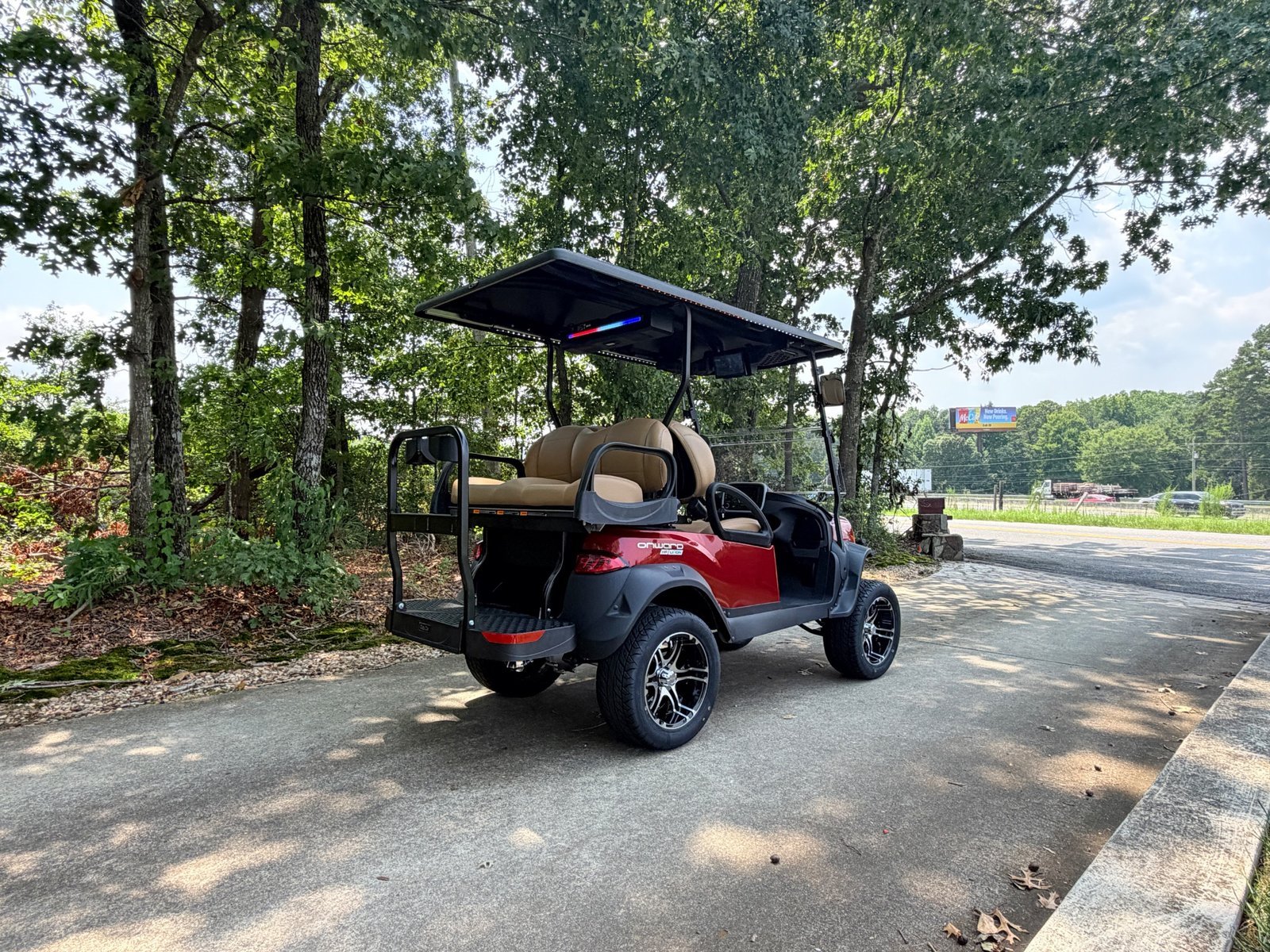 2027 Club Car Onward 4-Passenger HP Lithium | Candy Apple Red - Image 2