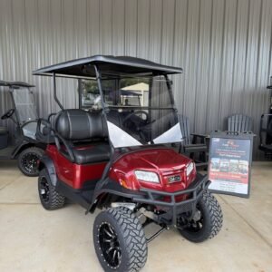 2027 Club Car Onward Lifted 4-Passenger Gas Golf Cart | Red