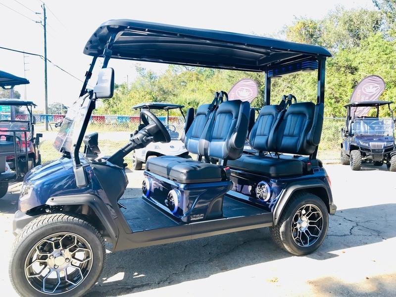 2025 Evolution D5 Ranger 4 Plus Mediterranean Blue | Cart with CarPlay - Image 2