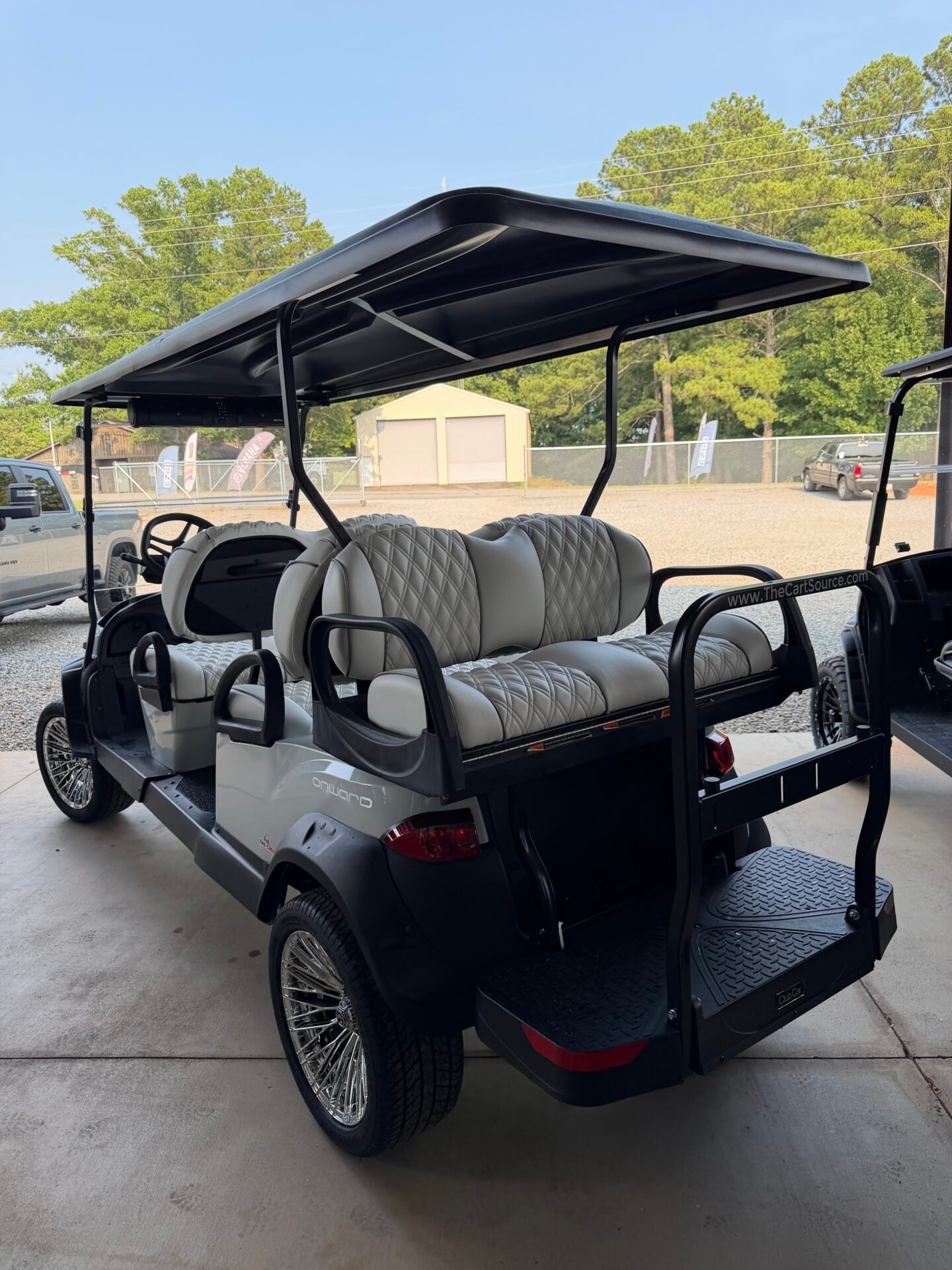2027 Club Car Onward Lifted 6-Passenger Gas | Custom White - Image 9