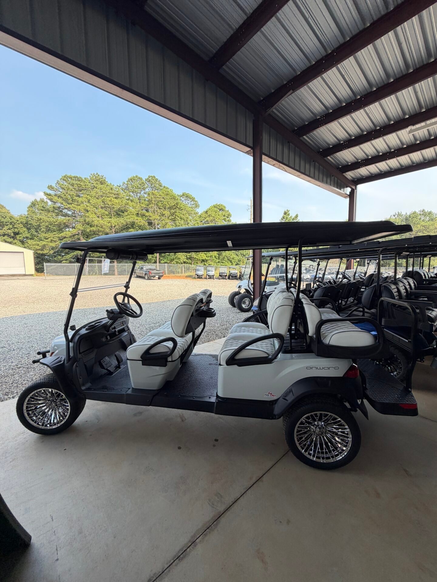 2027 Club Car Onward Lifted 6-Passenger Gas | Custom White - Image 11