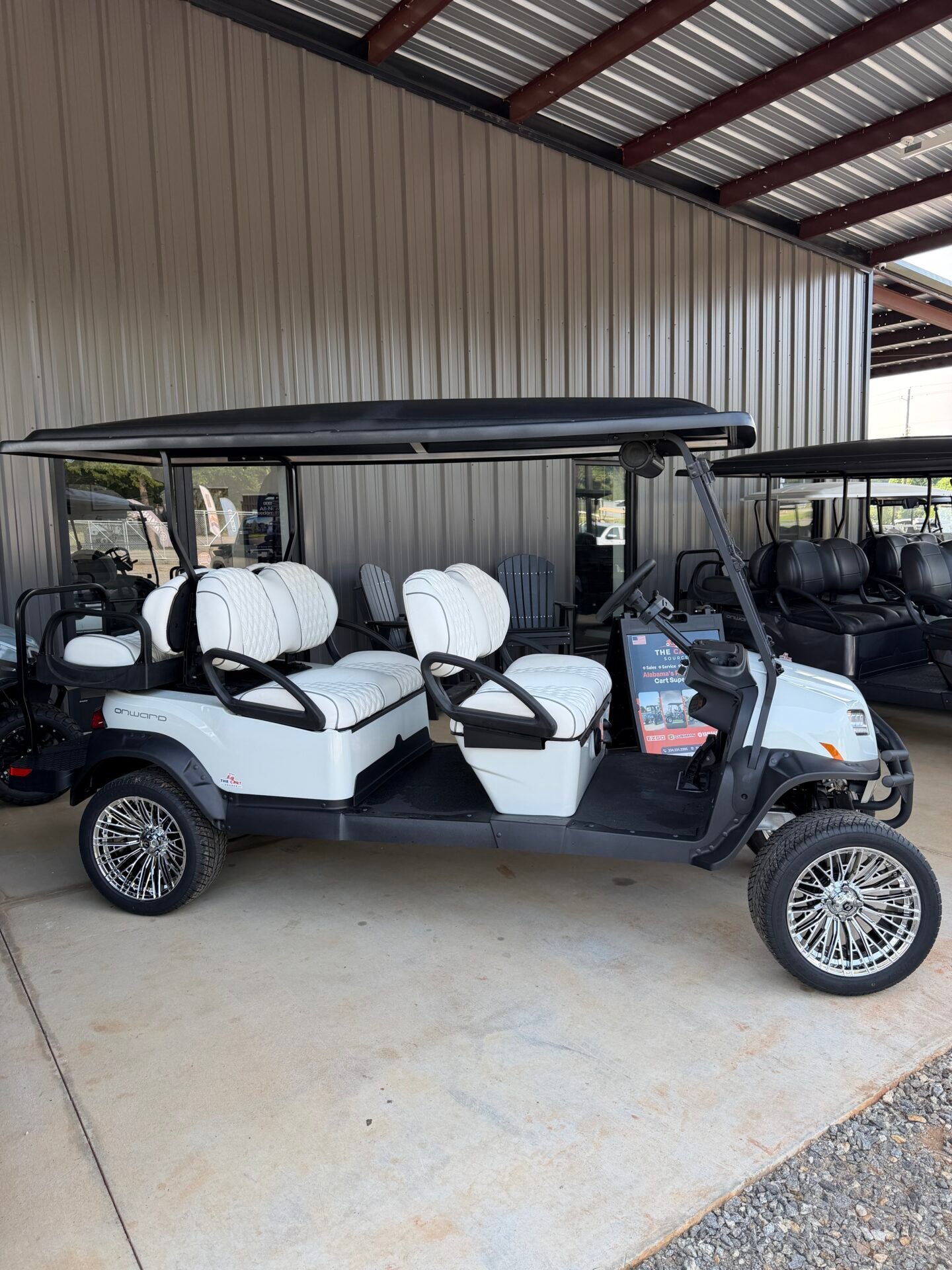 2027 Club Car Onward Lifted 6-Passenger Gas | Custom White - Image 13
