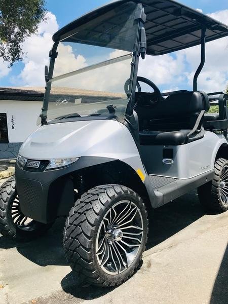2024 E-Z-GO Valor EX1 Gas PTV | Platinum Finish | Independent Suspension | Unlimited Range Sale!
